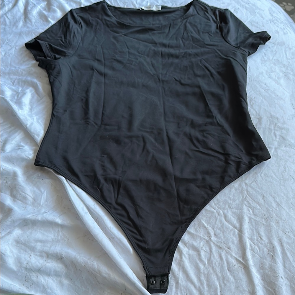 Black Short Sleeve Bodysuit
